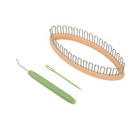 Juego de tejer de 14 x 7 x 4 para hacer punto, para hacer punto, calcetines, calentadores de piernas, tejedor, anillo de ganchillo, agujas de punto, herramientas de color aleatorio
