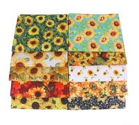 Juego de tela de algodón puro para proyectos de manualidades, ligero y fácil de trabajar (10 piezas de 25 x 25 cm)