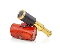 Juego de telescopio de vidrio espía hecho a mano de latón macizo de 6 pulgadas con bolsa de transporte marrón para completar tu colección [B0957Y5NWK]