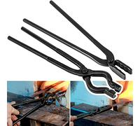 Juego de Tenazas Herrero para Principiantes con Mandíbula Lobezno y Punta V - Kit Forja