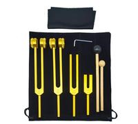 Juego de tenedores de afinación para curación, juego de tenedores de afinación, instrumentos de curación de sonido, tenedor de aleación de aluminio, instrumentos para meditación, yoga, cuerpo y mente