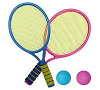 Juego de tenis con pelota suave juego de raquetas de tenis para Toddlers Bat Set Racket Beach Garden Sports Toy Raqueta de tenis ligera para Softball para raqueta de tenis Playa al aire libre