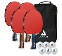 Juego de tenis de mesa JOOLA JOOLA Family Advanced 4 TT raqueta bolsa de 6 bolas