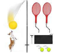 Juego De Tenis Tetherball - Equipo Deportivo Interactivo | Juego Al Aire Libre Tenis Tetherball, De Bola De Poste Recreativo Duradero, Conjunto De Actividades De Entrenamiento De Reacción Comp