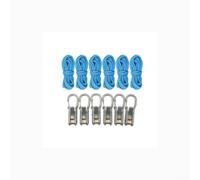 Juego de tensores de línea resistentes con ganchos para toldo de caravana, refugio, toldo, herramienta de apriete de cuerda, diseño antideslizante, azul, 5,2 cm (B)