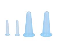 Juego de Terapia de Ventosas, 4 Piezas de Ventosas Faciales de Silicona Ventosa de Masaje de Succión Al Vacío para el Cuerpo de la Espalda del Ojo de la Cara