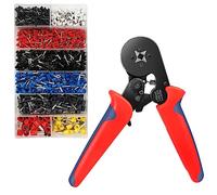 Juego de Terminales de Cable Crimpado, 1250 Unidades, Alicates de Crimpado, Alicates de 0,25 - 10 Mm², Juego de Terminales Con Alicates, Mango ErgonóMico