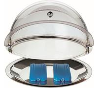 APS Thermo Set 5 PZ Circa Diametro 38 cm, Altezza 24 cm, in Acciaio Inox, 1 Roll Top aspirante, kuehlbar Diametro 35 cm in Acciaio Inox Diametro 38 cm