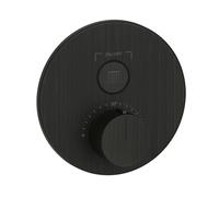 Juego de termostato Gessi HI-FI listo para montar, con pulsador de encendido/apagado. 1 vía, 38711187, Color: Bronce antiguo
