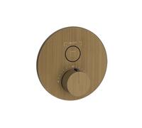 Juego de termostato Gessi HI-FI listo para montar, con pulsador de encendido/apagado. 1 vía, 38711713, Color: Latón antiguo