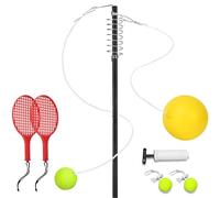Juego de Tetherball: equipo de ejercicio para deportes al aire libre, juego de raqueta de poste duradero, equipo de construcción de habilidades, sistema de juego recreativo diseñado con soporte de