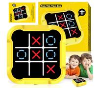 Juego de Tic TAC Toe, Electrónico Tic TAC Toe Bolt, 3 en Raya Electronico, Juegos de Viaje Portátiles 3 en 1, Juegos para Niños para Educación y Crecimiento de la Memoria para Todas Las Edades