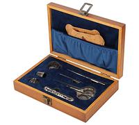 Juego de Tijeras de Bordado Vintage tijeras vintage Juego de Tijeras de Caja de Costura de Acero Inoxidable de Estilo Europeo, Herramientas de Bordado de Nähsets