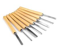 Juego de tijeras de madera de 8 piezas Juego de tijeras de madera Herramientas de torneado de madera Juego de tijeras de torre para torneado de madera dura