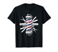 Juego de tijeras de peluquería Barber Pole para cortar el pelo peine Barbero Camiseta