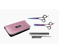 Juego de Tijeras e-kwip Set Inicio Color Corte Pelo + Entresacar