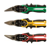 Juego de tijeras para chapa metálica DeWalt Ergo Aviation de 3 piezas DWHT14676-0