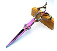 Juego de tijeras profesionales japonesas de peluquería de Dragon Knight de 5,5 pulgadas y 6 pulgadas, color morado