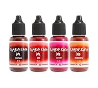 Juego de tinta de alcohol KAMENSKAYA #9 - Tintas de alcohol rojas - 4 piezas. 15 ml (0.51 fl oz) cada una