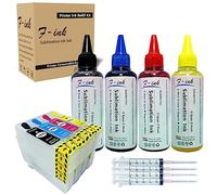 Juego de tintas de sublimación de 400 ml compatible con cartuchos de tinta 16 o 16XL, tinta de transferencia de calor para tazas, platos, camisas de poliéster, fundas de teléfono, etc.