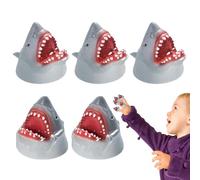 Juego de títeres de dedo de tiburón - 5pcs Jacontes animales de narración juguetes de tiburón | 2.17x1.34 pulgadas Portable Play Puppets Toys with Stretchable For Theatre Show Performance Perfor