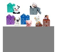 Juego de títeres de dedos de juguete educativo Manipulable y juguetón | Marionetas de dedos de animales de granja para regalos de cumpleaños, Navidad