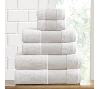 Juego de toallas Air Cloud de Modern Threads (6 piezas) - 100 % algod n de 500 g/m , secado r pido y suave, color blanco