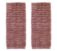 Juego de toallas de mano de lujo SKL Home CloudSoft Cotton de 2 piezas, color ciruela suave