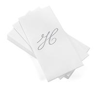 Juego de toallas de mano decorativas personalizadas para baño o cocina, gran regalo para mujeres o recién casados, juego de 50 toallas de mano en una hermosa bandeja desechable para invitados