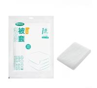 Juego de toallas y sábanas desechables aptas para viajes, con embalaje al vacío, para viajes de negocios y aventuras al aire libre (funda de almohada (funda de edredón (1 pieza))