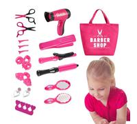 Juego de tocador, Kit de Juguete para y secador de Pelo para niñas | Divertido Juguete de Peluquero para el hogar, jardín de Infantes, Lindo Kit de Juguetes de salón para Entretenimiento, ju