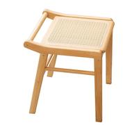 Juego de tocador vintage de madera maciza con espejo y 2 cajones, elegante tocador para dormitorio con taburete de tocador