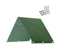 Juego de toldo de repuesto para columpio, 109 x 228 cm, 600D Oxford PVC Gre | Hecho de tela Oxford 600D con revestimiento de PVC para una protección fiable contra el sol, la lluvia y las inclemencias del