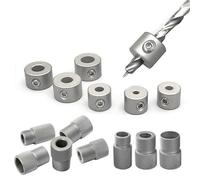 Juego de Topes de Profundidad Anillos de límite brocas 4-15mm, plantilla for agujeros, casquillo perforación, pasador redondo, collares tope profundidad(8mm)