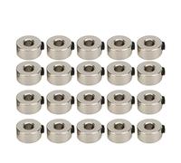 Juego de Topes para Tren de Aterrizaje de Avión RC, Collar de Rueda, 20 Piezas, Tren de Aterrizaje de Avión RC de Acero Inoxidable para Modelo de Avión, 3,1 Mm