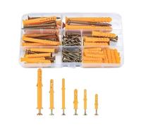 Juego de tornillos autoperforantes con tacos for pared, tacos for paneles de yeso, pernos de expansión, columnas for tubos M3, M3.5, M4, M4.2, M5, M6, M8, M10(88pcs)