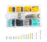 Juego de tornillos autoperforantes con tacos for pared, tacos for paneles de yeso, pernos de expansión, columnas for tubos M3, M3.5, M4, M4.2, M5, M6, M8, M10(220pcs)