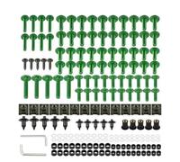 Juego De Tornillos Carenado para Kawasaki para Vulcan 1500 1600 1700 2000 para Concours 14 1400GTR GTR1400 ABS(Green)