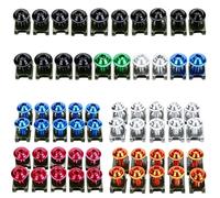 Juego De Tornillos CNC M6 6 Mm para Carenado Carrocería Tuercas Fijación Rápida Y Clips para CBR para GSXR Motocicleta(Blue)
