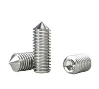 Juego de tornillos de acero inoxidable 304, 5-30 Uds., punta cónica, M2, M2.5, M3, M4, M5, M6, M8, M10, tornillos hexagonales(6mm (20pcs),M6)
