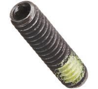 Juego de tornillos de aleación de acero, llave hexagonal, punta de taza, parche de nailon, 5-40, 3/16 pulgadas de longitud (paquete de 25)