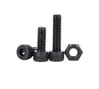 Juego de tornillos de cabeza hexagonal negros 2500P M2.5 M3 M4 M5 M6 DIN912 12.9 Tuercas de tornillo de cabeza hueca de acero con tapón de cabeza cilíndrica(400pcs M3M4M5)