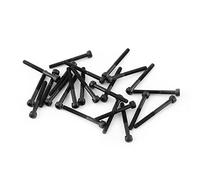 Juego De Tornillos De Cabeza Hueca, Akozon Tornillos De Cabeza Hexagonal Negra M3 Aleación De Grado 12.9 Acero Carbono(M3*30Mm,Partially Threaded-24 Piezas)