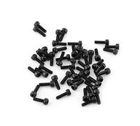 Juego de tornillos de cabeza hueca, Tornillos de cabeza hexagonal negra M3 Aleación de grado 12.9 Acero carbono(M3*10mm,Fully Threaded-50 pcs)