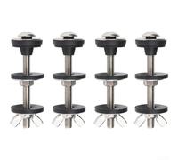 Juego de tornillos de fijación para tanque de inodoro M6 de acero inoxidable 304 con arandela plana de goma y anillo de sellado, diseñado para proporcionar una fiable a prueba de fugas y resistencia a