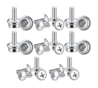Juego de tornillos de fútbol, 24 piezas Rust Resistant Hardware Set, Quick Replace Fast Install Helmet Repair Fastener Pack, Secure Fit Replacement Screws for Hockey Béisbol Softbol Gear