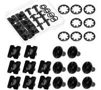 Juego de tornillos de placa trasera, kit de hardware de 25 piezas para hombreras de fútbol americano, sujetadores ranurados con cabeza de armadura con arandelas