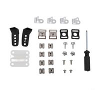 Juego de tornillos de repuesto para casco de fútbol, 31 piezas, metal para cascos de hockey sobre hielo, incluye barandilla frontal y cierres de correa