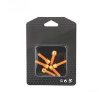 Juego de tornillos de vástago de bicicleta M5 x 18 mm, cierres de acero recubierto de titanio para compatibilidad con estándares comunes de montaje de bicicleta (tornillos dorados)