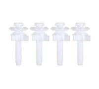 Juego de tornillos for asiento inodoro, tuerca plástico blanco 6,5 cm, arandela 28MM, tapa, pernos bisagra, piezas repuesto, suministros baño, 4 Uds